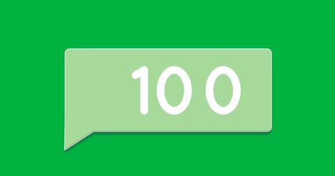 Evolving Digital Counter in Green Speech Bubble