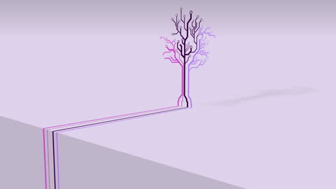 Futuristic Tree Formed by Circuitry Representing Digital Connection
