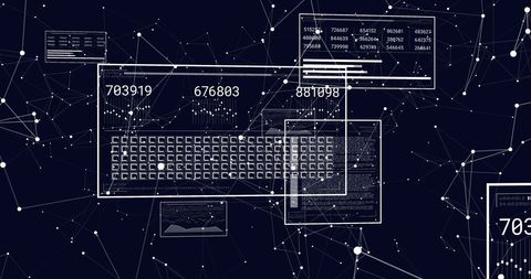 Abstract Digital Interface with Global Data Connections - Download Free Stock Images Pikwizard.com