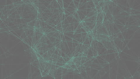 Abstract Digital Network Web Green Lines