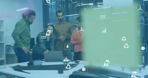 Team Brainstorming for Sustainable Tech Innovations