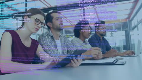 Collaboration in Modern Digital Office with Overlay of Coding Elements