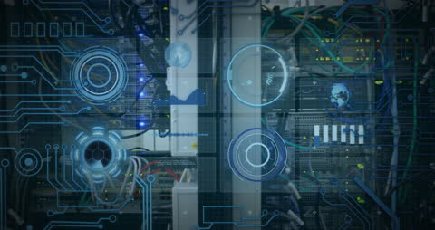 Data Processing Symbolism in Digital Office Space