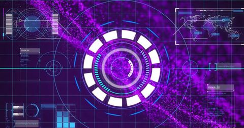 Digital Interface with Data Processing and Analysis Elements - Download Free Stock Images Pikwizard.com