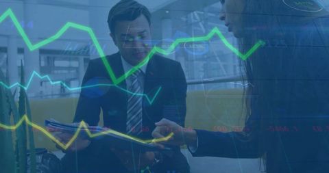 business colleagues analyzing data trends - Download Free Stock Images Pikwizard.com