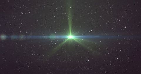 Radiant Light Burst over Starry Night Sky Fantasy Glow - Download Free Stock Images Pikwizard.com