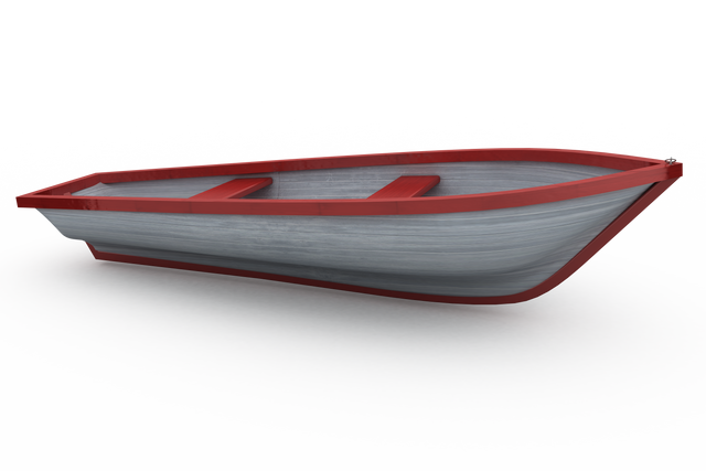 Sleek Red and White Painted Boat on Transparent Background - Download Free Stock Videos Pikwizard.com