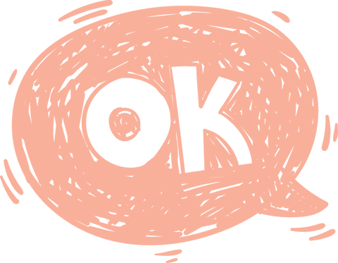 OK Text Inside Pink Speech Bubble On Transparent Background - Download Free Stock Videos Pikwizard.com