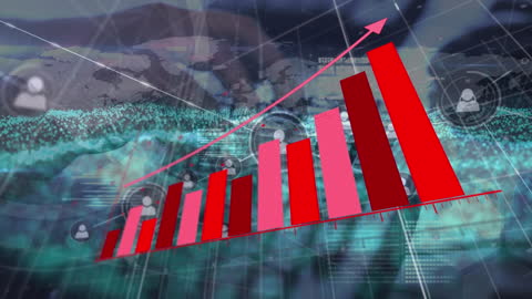 Digital Networking and Data Growth Concept