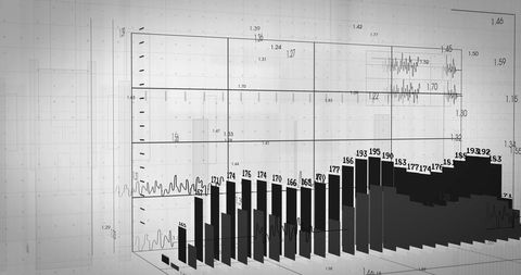 Abstract Digital Data Visualization with Graphs and Charts - Download Free Stock Images Pikwizard.com