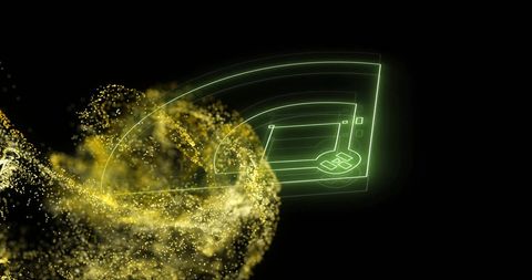 Digital Brain with Neural Network Over Glowing Particles - Download Free Stock Images Pikwizard.com