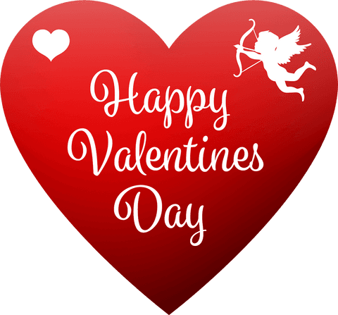valentine's day heart with cupid on transparent background - Download Free Stock Videos Pikwizard.com