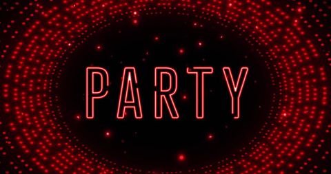 Retro Futuristic Party Neon Lights Background