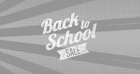 Back to School Sale Banner with Vintage Design