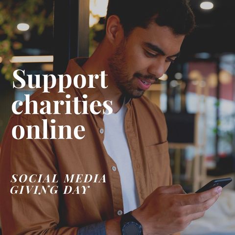 young man engaging in online charity support - Download Free Stock Templates Pikwizard.com