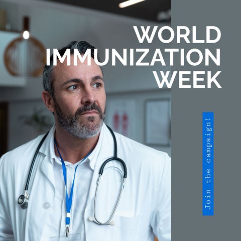 Healthcare Professional Advocating for Immunization Awareness - Download Free Stock Templates Pikwizard.com
