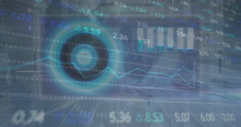 Futuristic Data Analytics Interface with 5G Technology