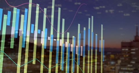 Abstract Urban Financial Data Visualization - Download Free Stock Images Pikwizard.com