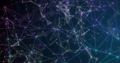 Abstract Network Design with Glowing Connections on Dark Background - Download Free Stock Images Pikwizard.com