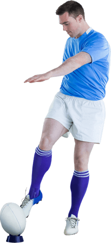 transparent rugby player preparing drop kick precision - Download Free Stock Videos Pikwizard.com