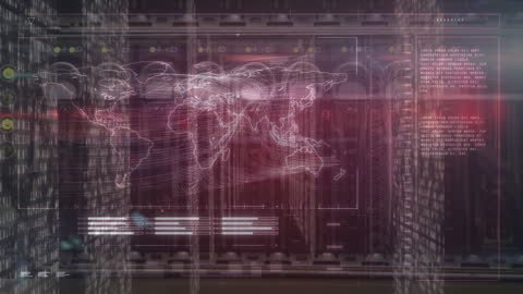 Global Networking Data Visualization in Server Room