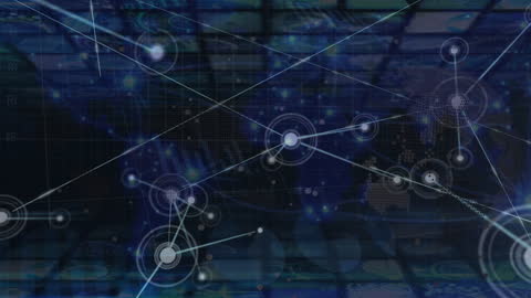 Digital Network Connections Over Global Data Stream