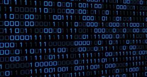 Binary Code Fluorescing Neatly on a Smooth, Dark Backdrop - Download Free Stock Images Pikwizard.com