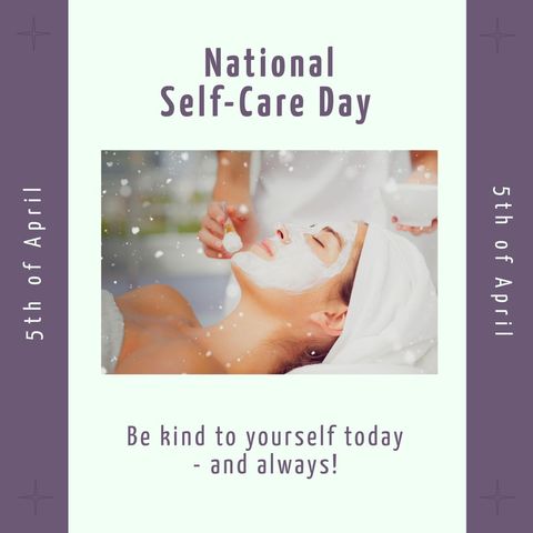 National self-care day spa treatment relaxation concept