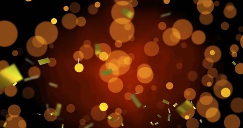 Glowing Golden Dots and Confetti on Rich Burgundy Background - Download Free Stock Images Pikwizard.com