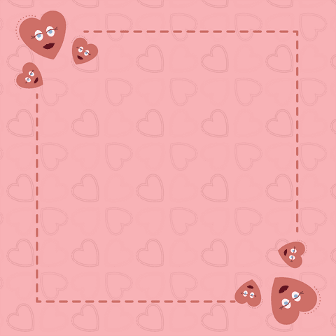 cute hearts on pink transparent background vector card design - Download Free Stock Videos Pikwizard.com
