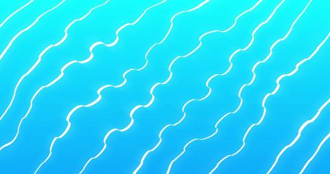 Abstract White Waves on Vibrant Blue Background