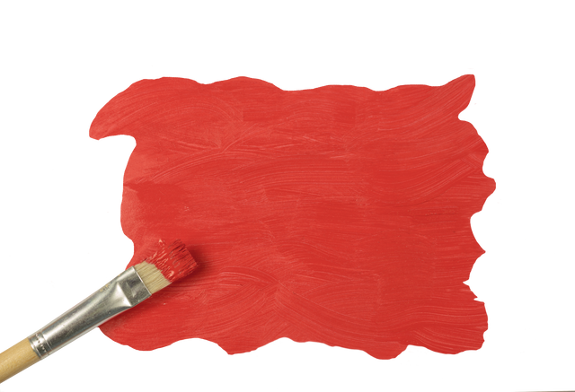 Brush with Red Paint Stroke on Transparent Background - Download Free Stock Videos Pikwizard.com