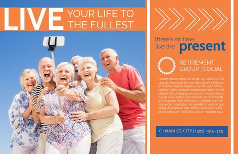 Joyful Seniors Taking Selfie Promoting Active Lifestyle