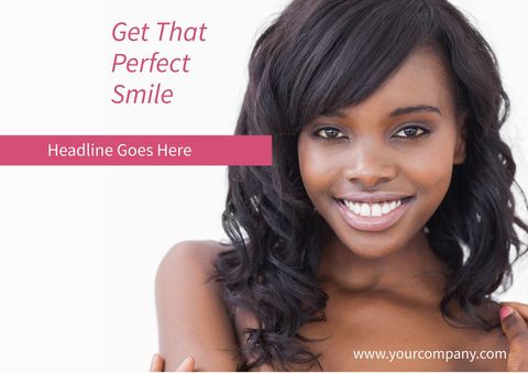 Radiant Woman Smiling Brightly for Dental or Beauty Campaign