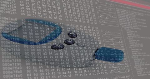 Digital Data Processing Over Glucometer Illustration