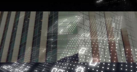 Futuristic Urban Architecture Microsoftiling Binary Code Connection Inspiration