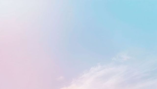 Pastel gradient sky with wispy cirrus clouds drifting — soft minimalist serene background