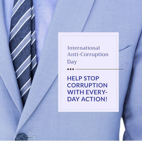 international anti-corruption day businessman encouraging action - Download Free Stock Templates Pikwizard.com