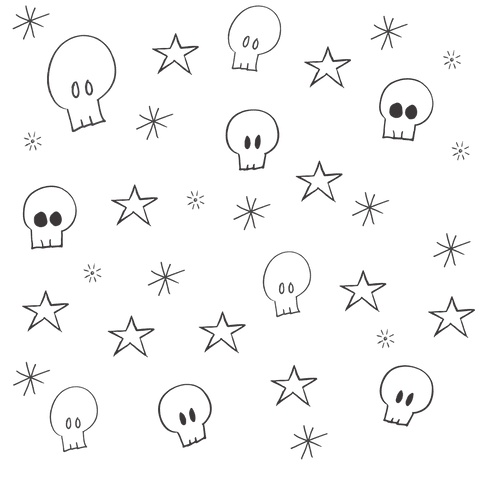 Fun Repeated Skulls Stars Transparent Background Graphic - Download Free Stock Videos Pikwizard.com