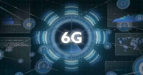 6G Technology and Global Network Connections Interface - Download Free Stock Images Pikwizard.com