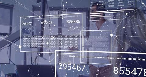 Cutting-Edge Financial Data Processing in Modern Office - Download Free Stock Images Pikwizard.com