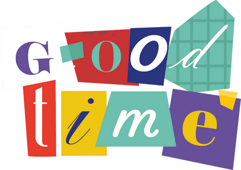 playful good time collage with abstract shapes on transparent background - Download Free Stock Videos Pikwizard.com