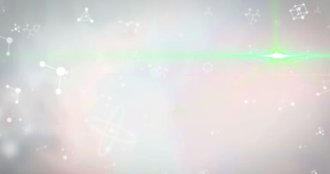 Abstract molecule and light spots background