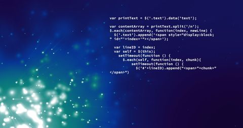 Dynamic Data Processing Code on Abstract Blue Background - Download Free Stock Images Pikwizard.com