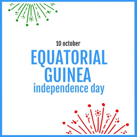 Celebratory Equatorial Guinea Independence Day Graphic - Download Free Stock Templates Pikwizard.com