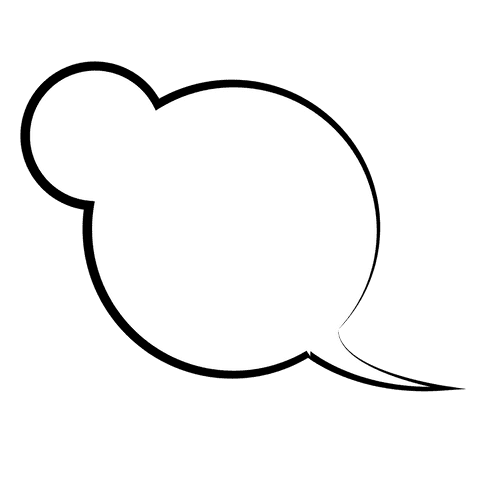 White Speech Bubble Visual on Transparent Background - Download Free Stock Videos Pikwizard.com