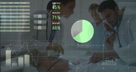 Medical analysis and financial data integration overlay