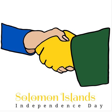 solomon islands independence day handshake graphic - Download Free Stock Templates Pikwizard.com