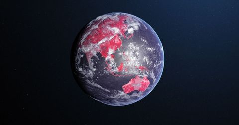 Rotating Globe Highlighting Global COVID-19 Coronavirus Spread - Download Free Stock Images Pikwizard.com