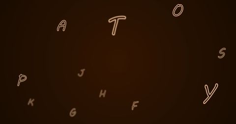 floating alphabet letters on dark brown background - Download Free Stock Images Pikwizard.com